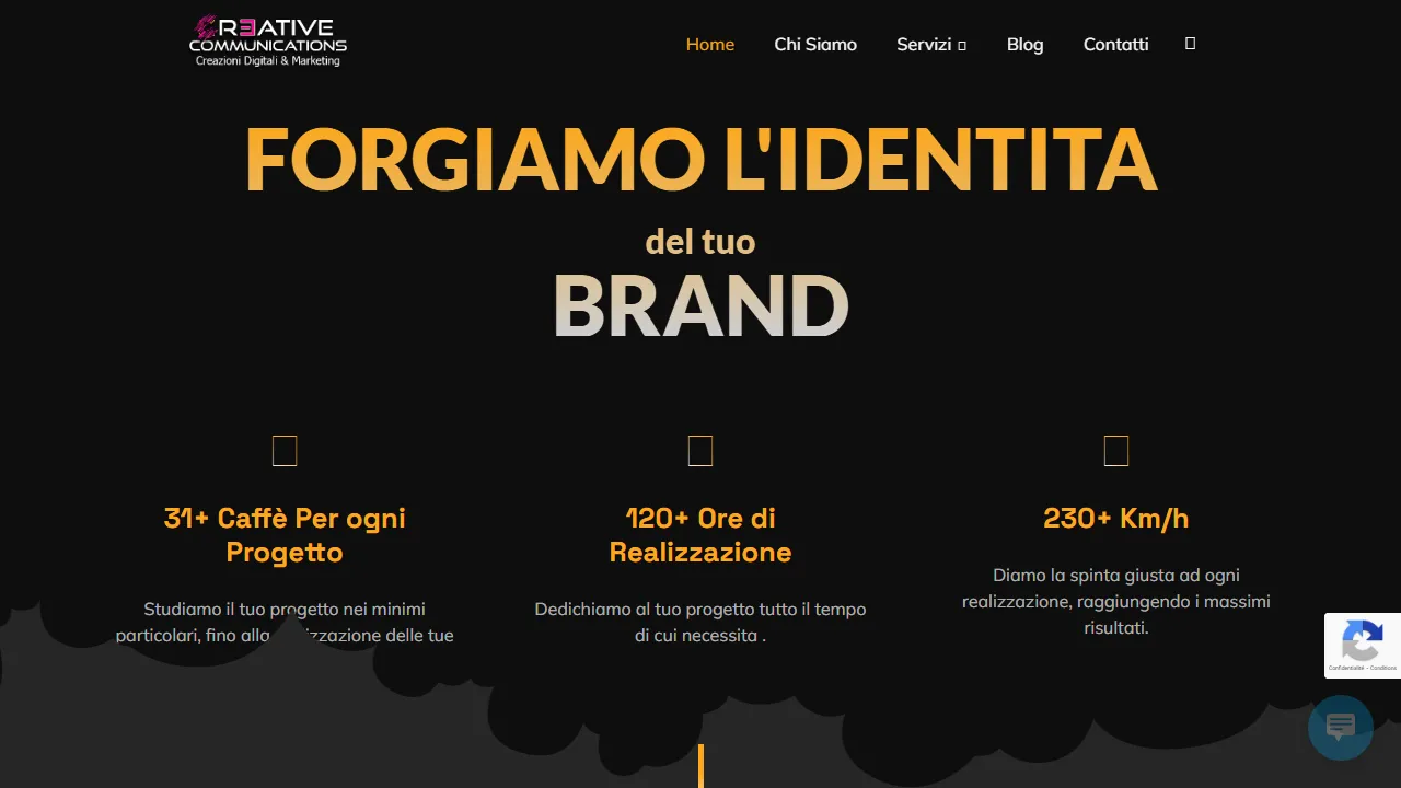 Screenshot of Creative Communications - Social Media, Video, E-commerce, Siti web e ...