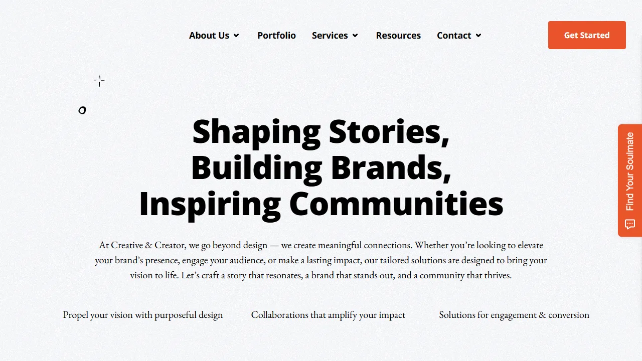 Screenshot of Creative & Creator (Formerly Creative Circle Collective)