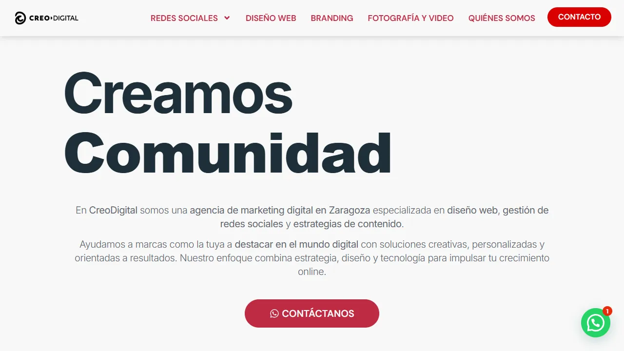 Screenshot of CreoDigital