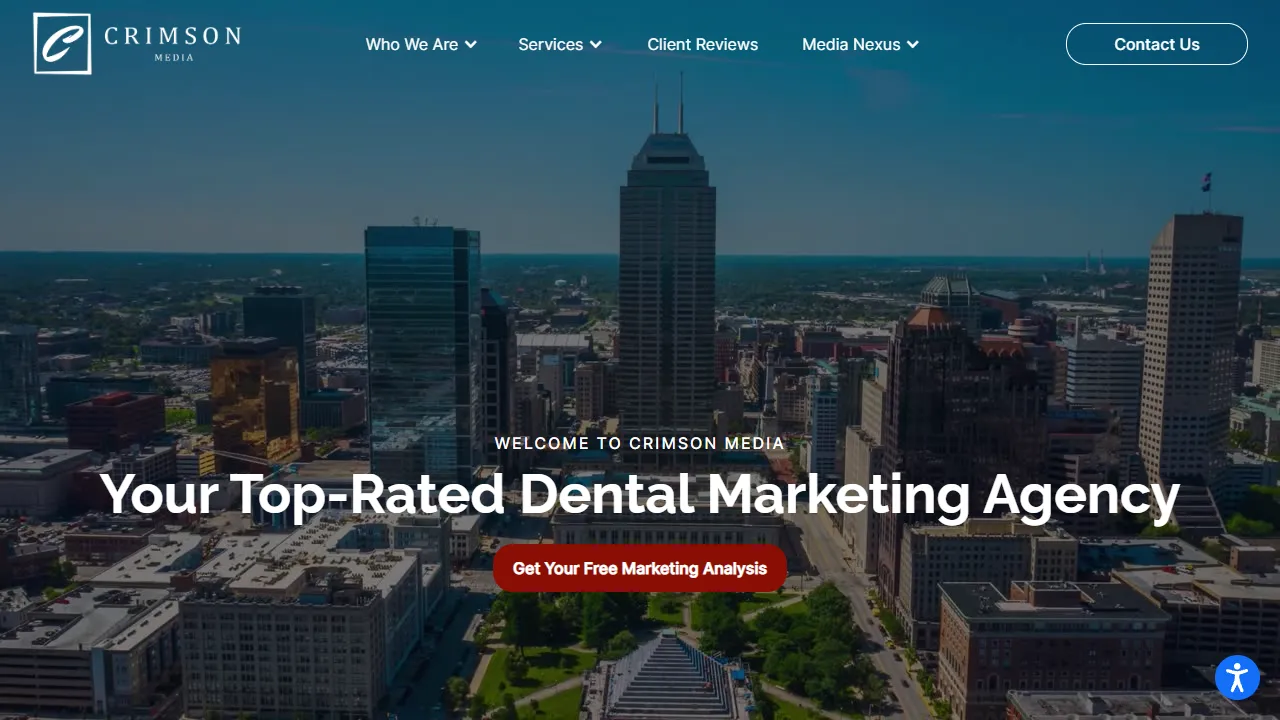 Screenshot of Crimson Media Group