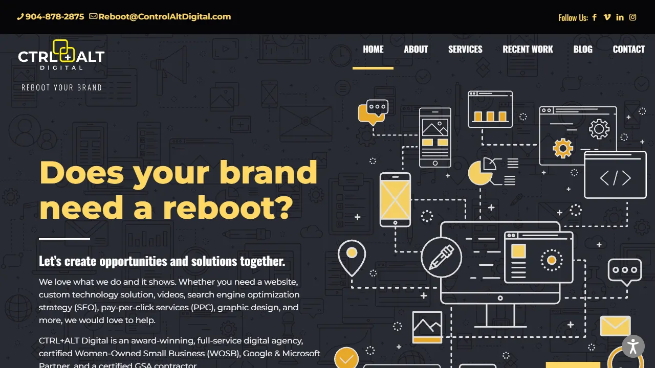 Screenshot of CTRL+ALT Digital