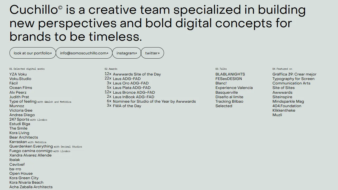 Screenshot of Cuchillo