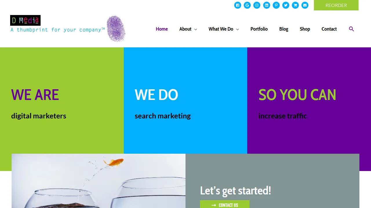 Screenshot of D Media