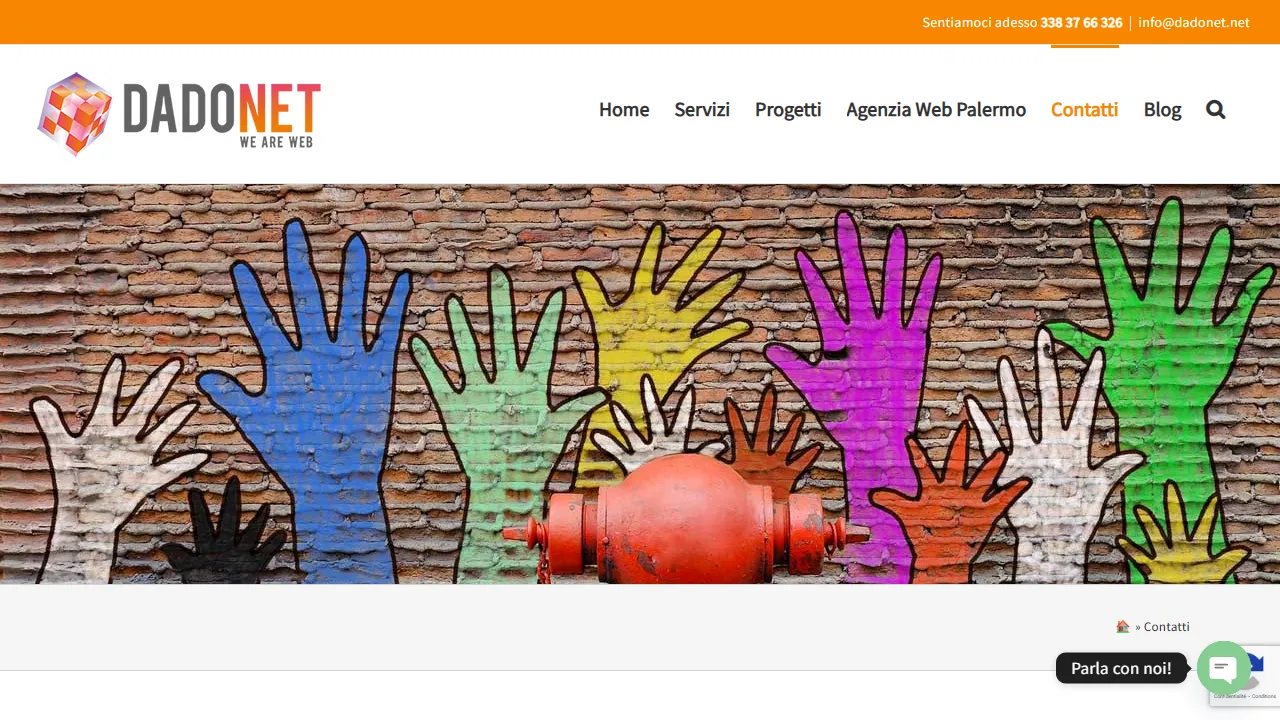 Screenshot of DadoNet Web Agency Palermo