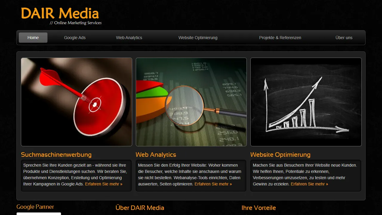 Screenshot of DAIR Media