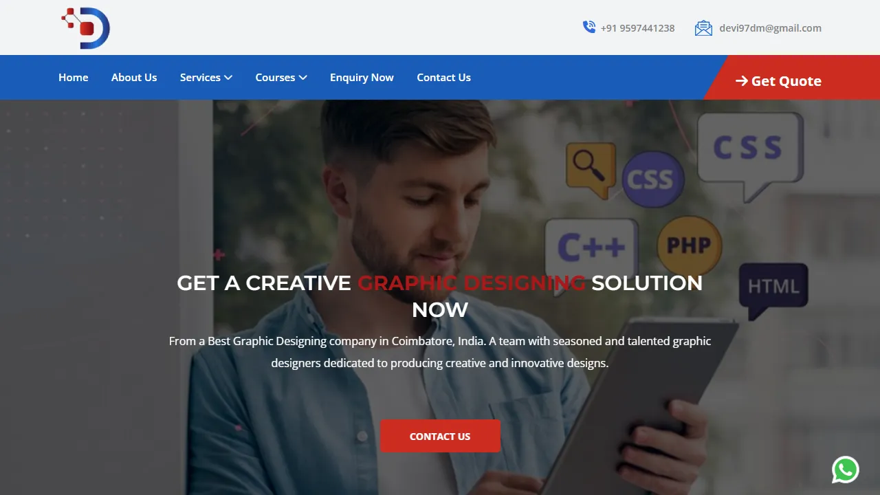 Screenshot of Dev Digital Marketing Agency