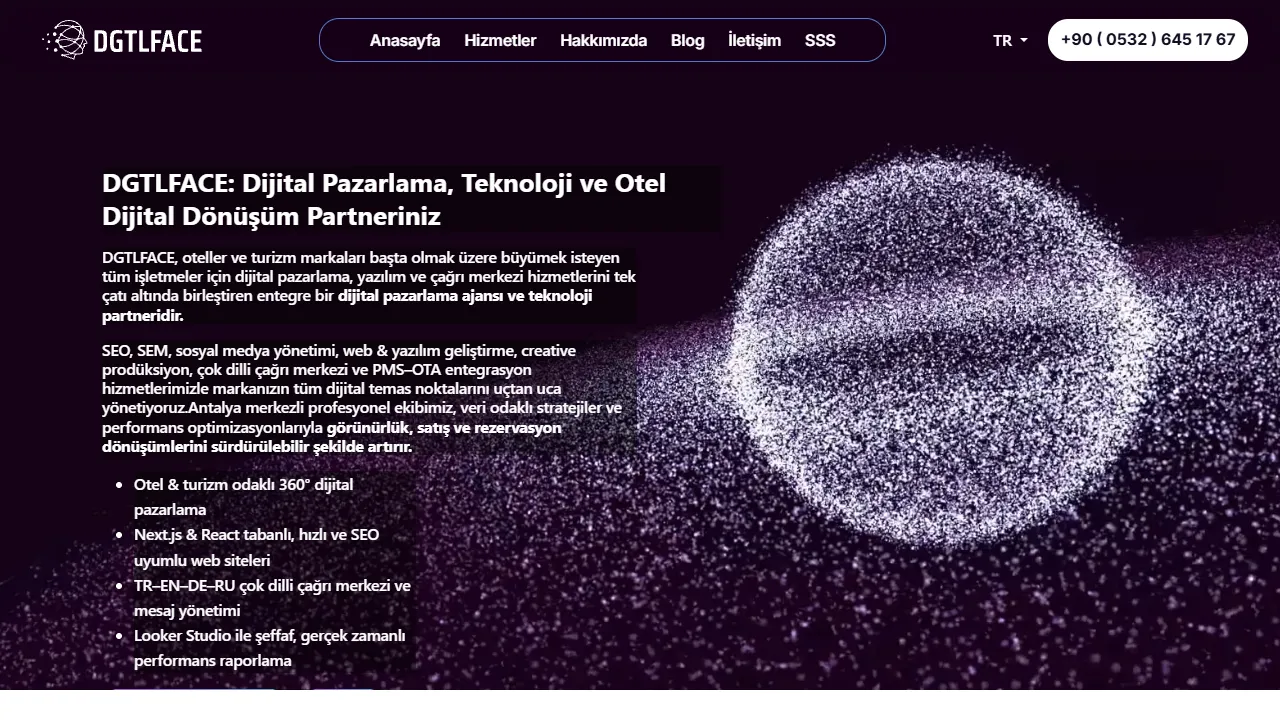 Screenshot of DGTLFACE | Technology Partner