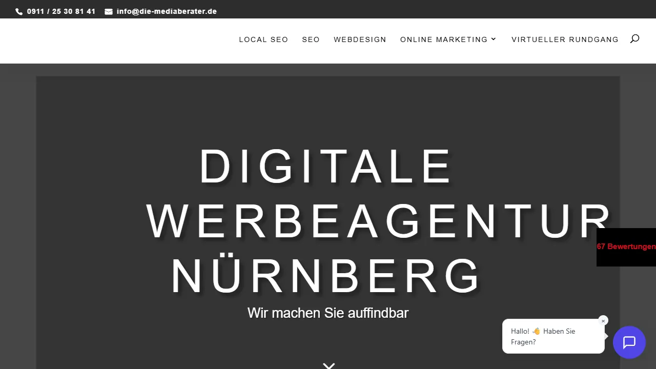 Screenshot of die mediaberater - werbeagentur nürnberg