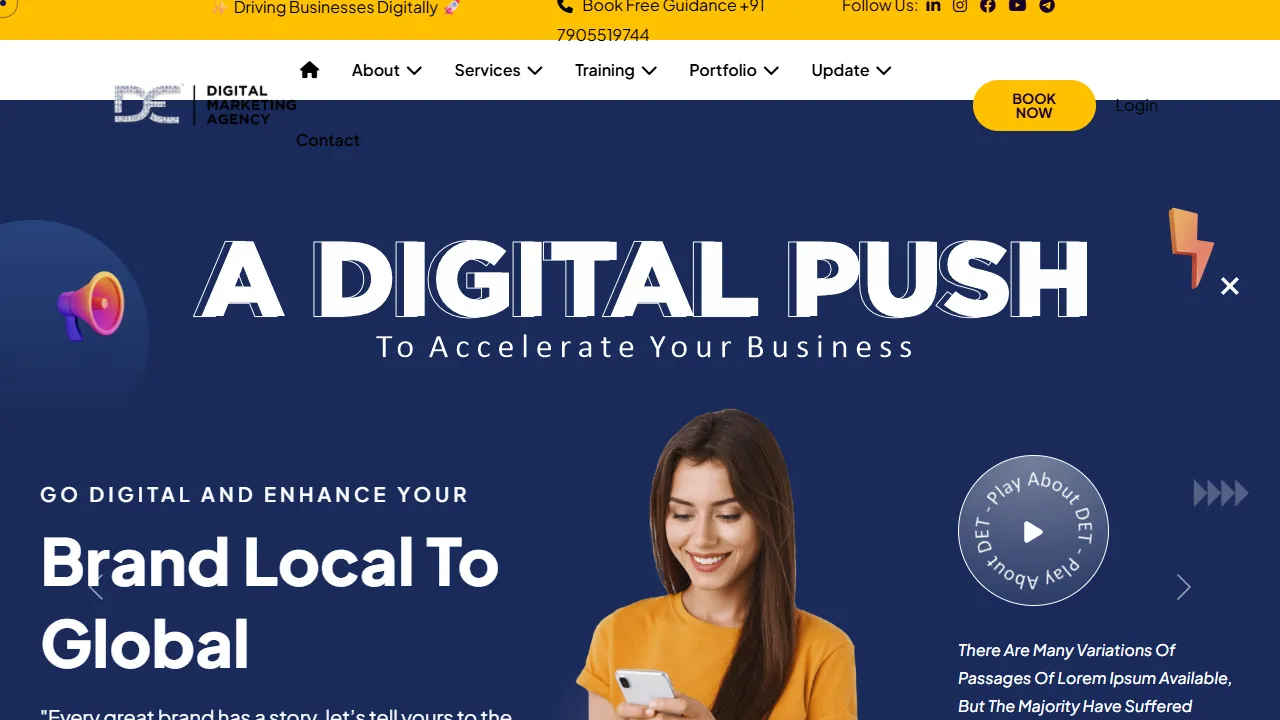 Screenshot of Digi Epitome Technology | Digital Marketing Agency | Software Company