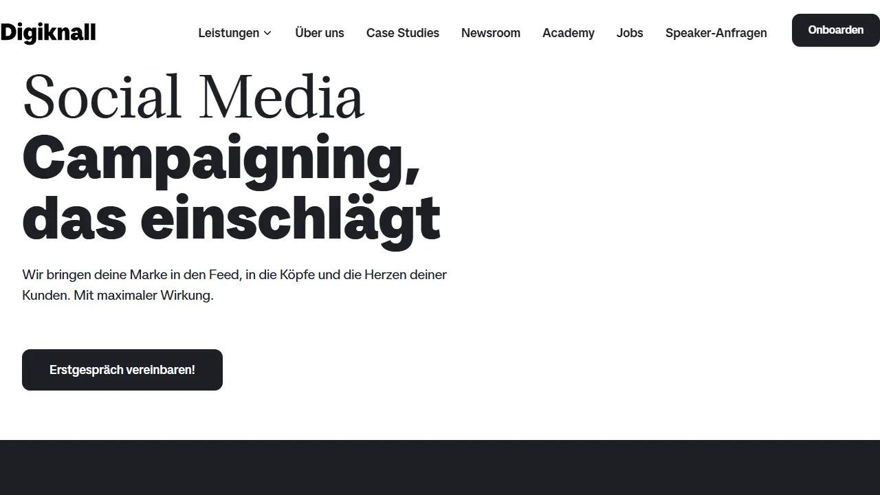 Screenshot of Digiknall GmbH