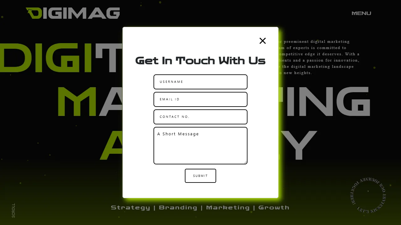 Screenshot of DigiMAG - Creative Marketing Agency In Mumbai