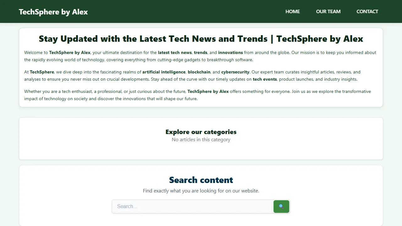 Screenshot of Digital by Alex