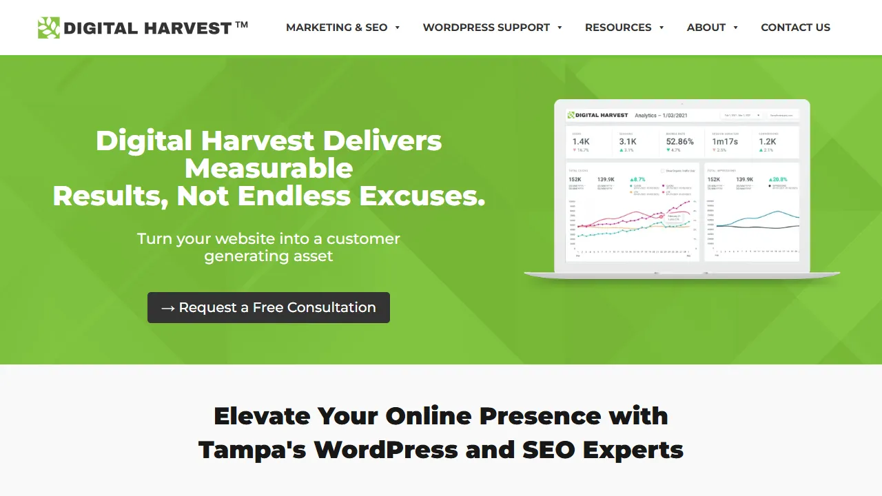 Screenshot of Digital Harvest