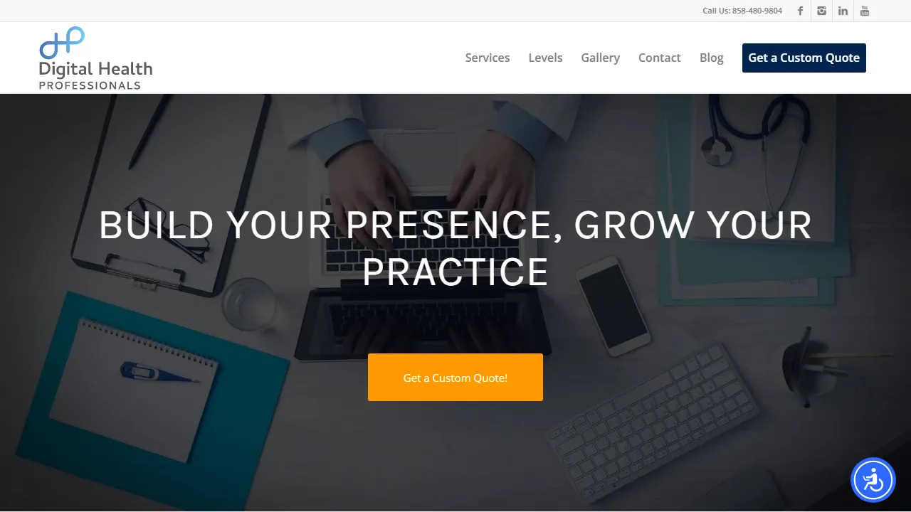 Screenshot of Digital Health Professionals