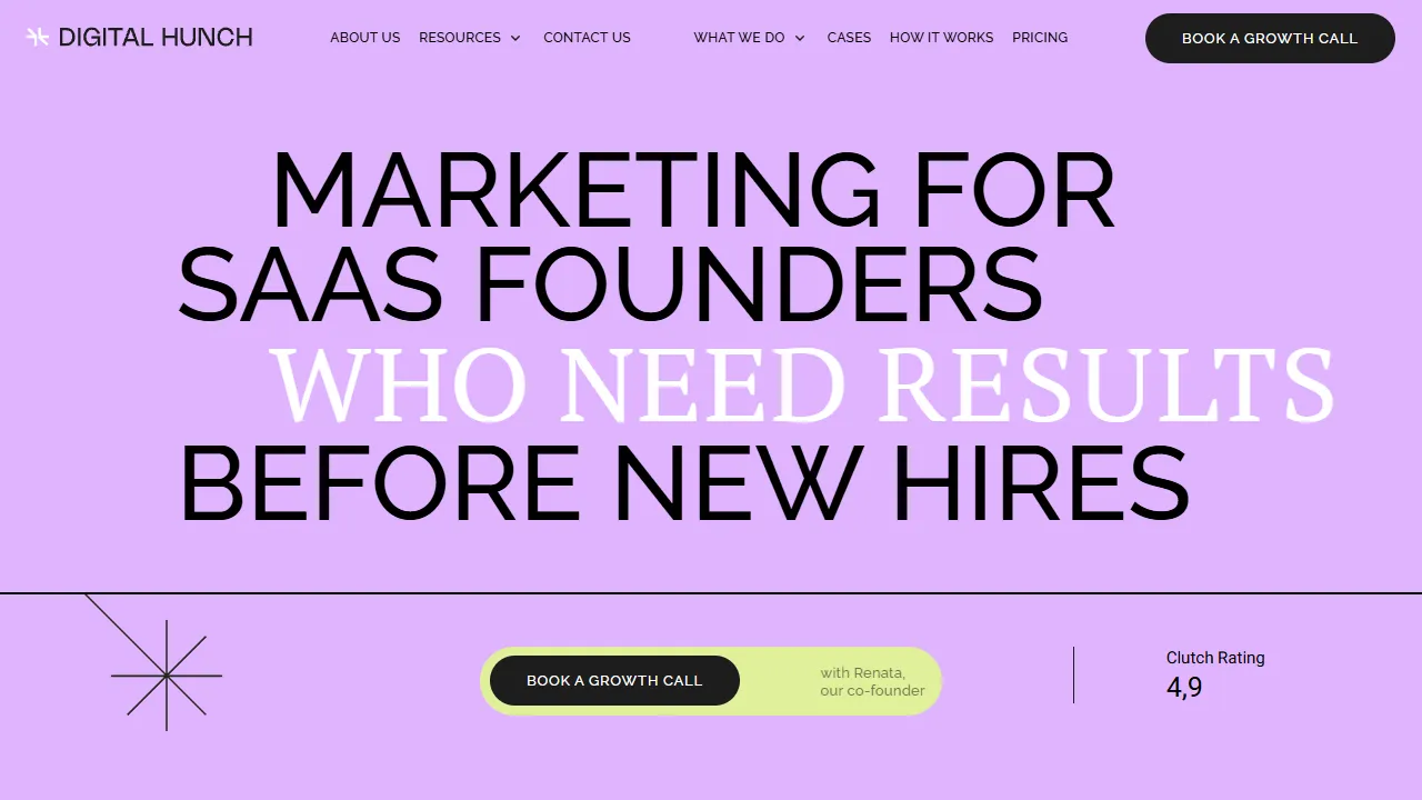 Screenshot of Digital Hunch Agency