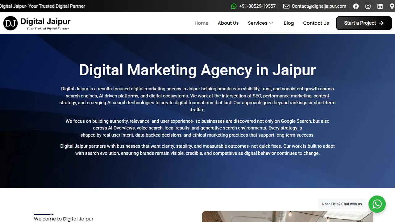 Screenshot of Digital Jaipur