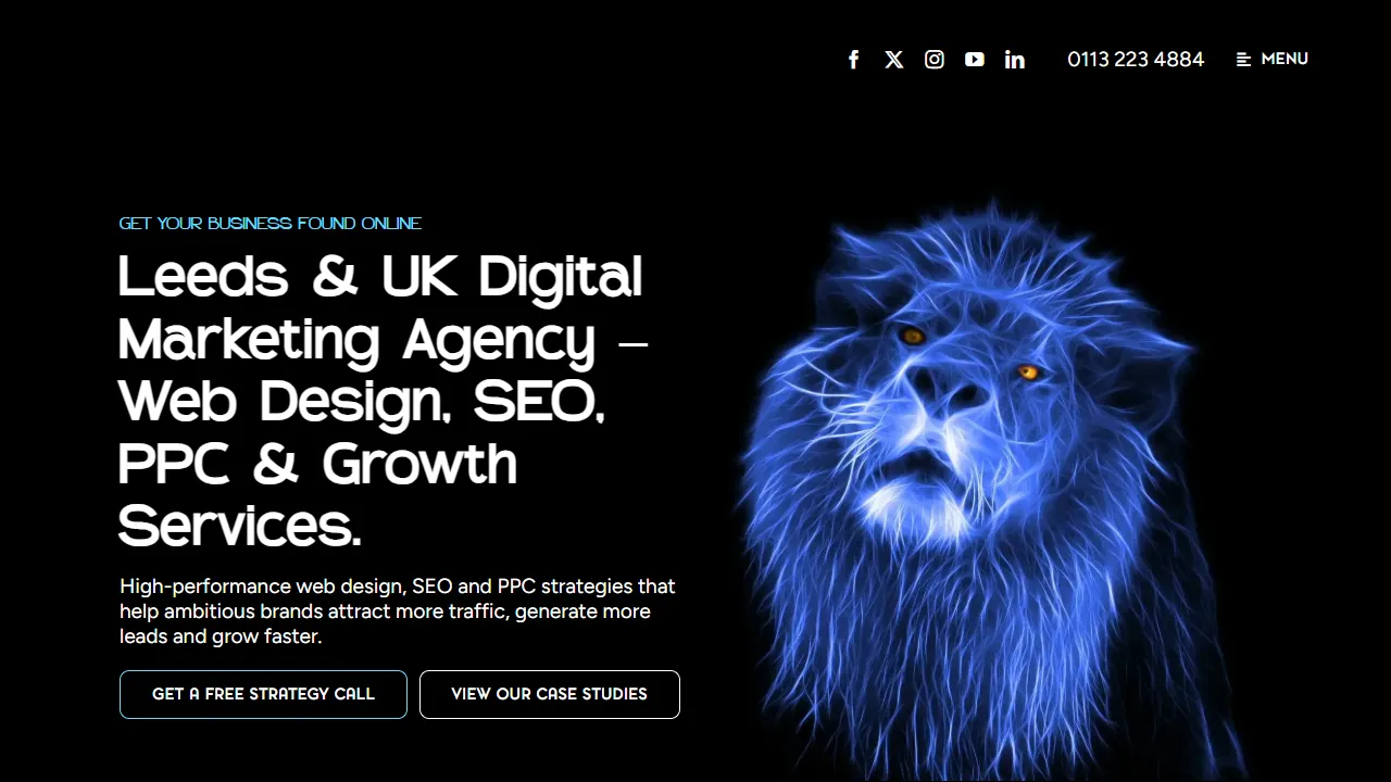 Screenshot of Digital Marketing Agency in Leeds - SEO | Social | Web - Validus Media Ltd