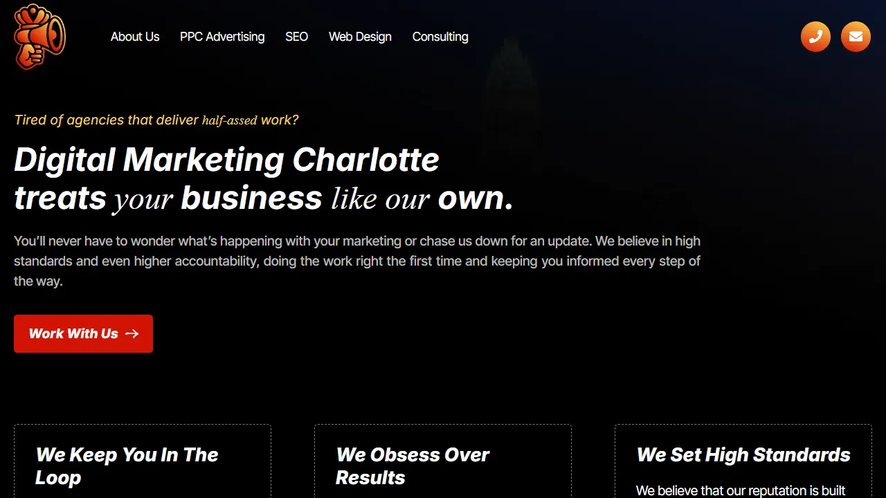 Screenshot of Digital Marketing Charlotte
