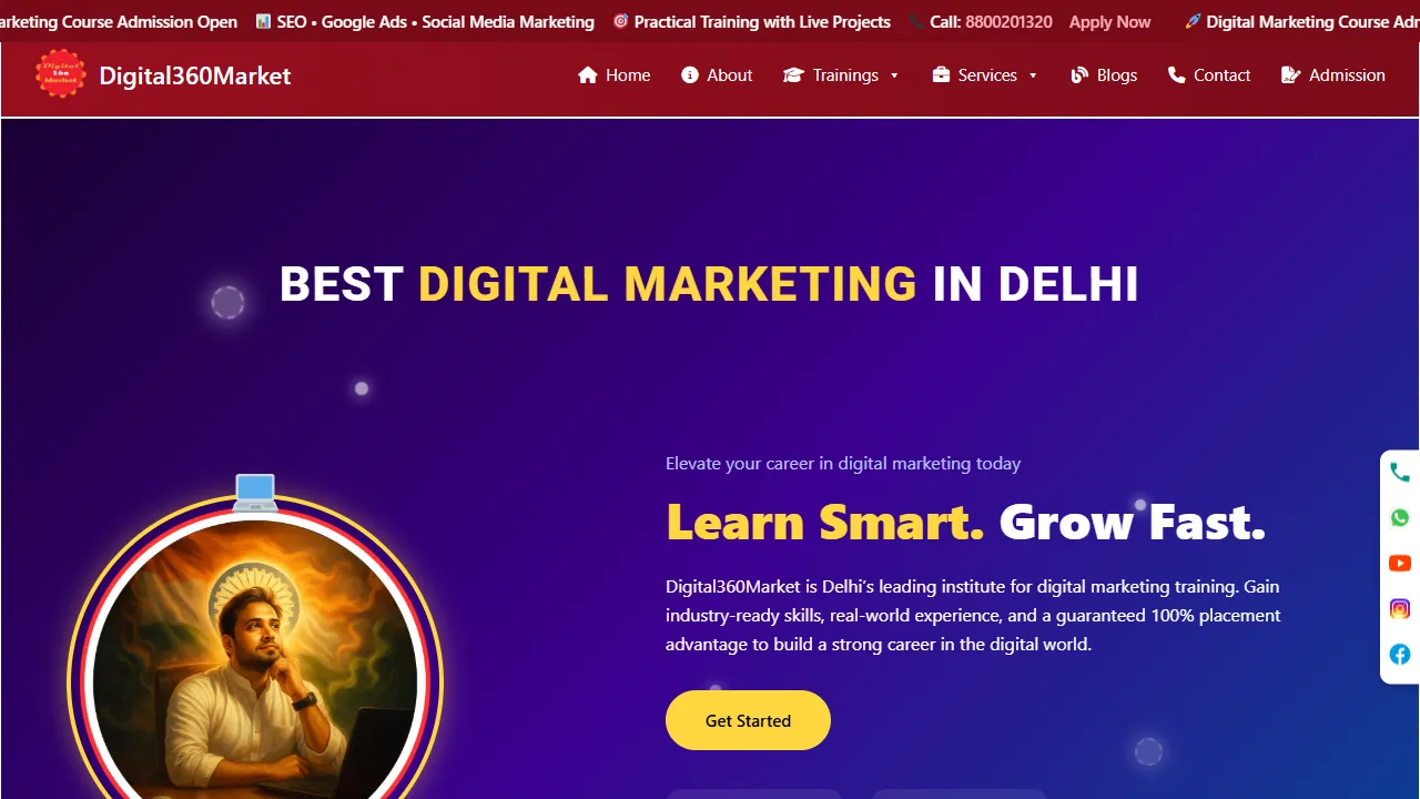 Screenshot of Digital Marketing -Digital360market