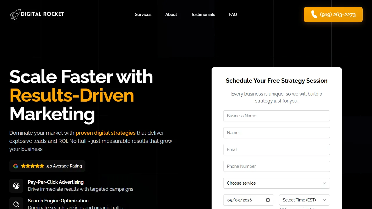Screenshot of Digital Rocket