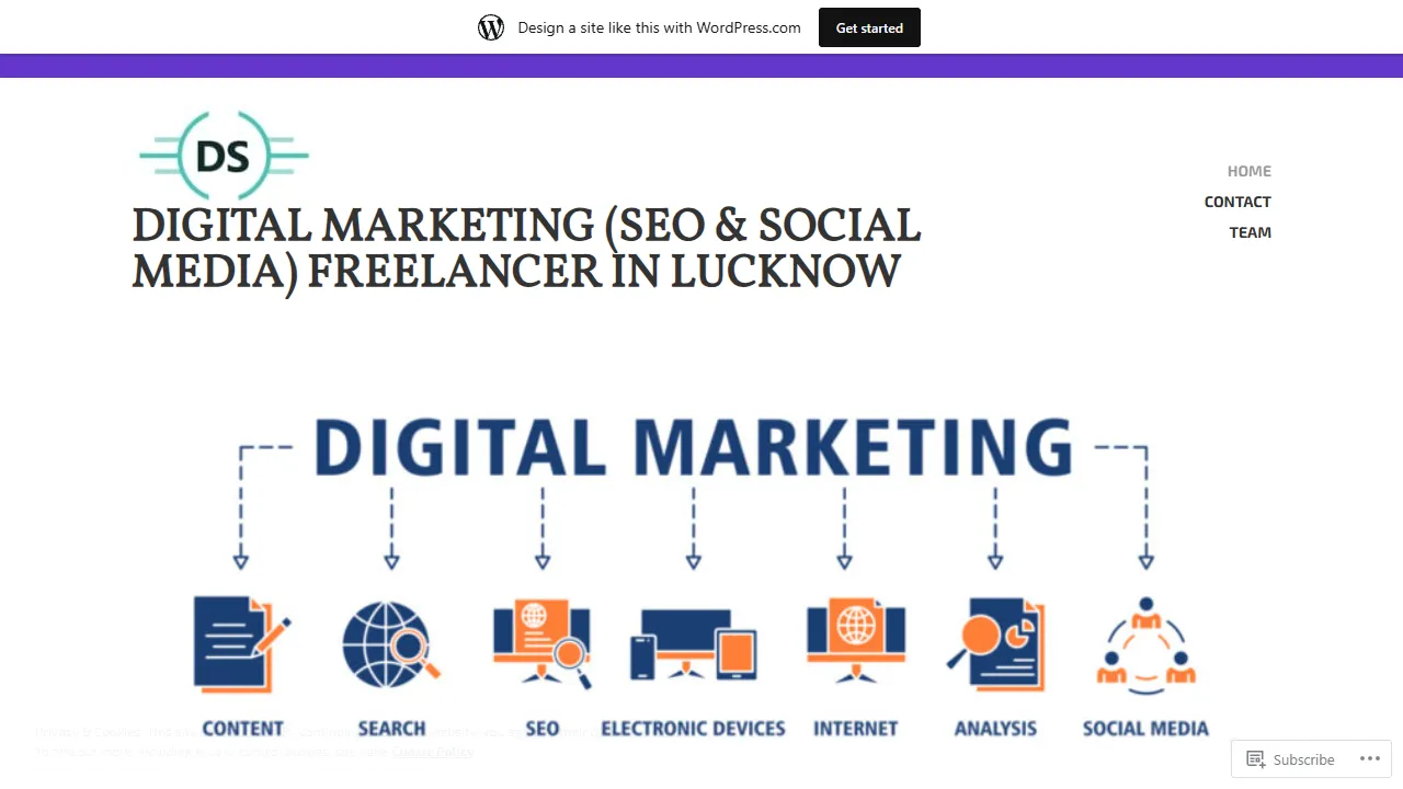 Screenshot of Digital Shweta : Freelancer Digital Marketing (SEO & Social Media | Google Ads) in Lucknow