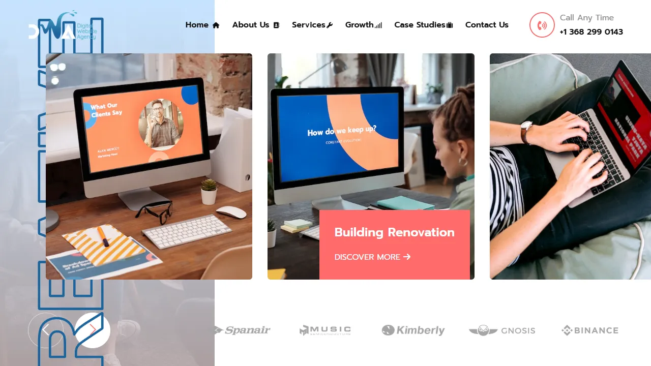 Screenshot of Digital Website Agency
