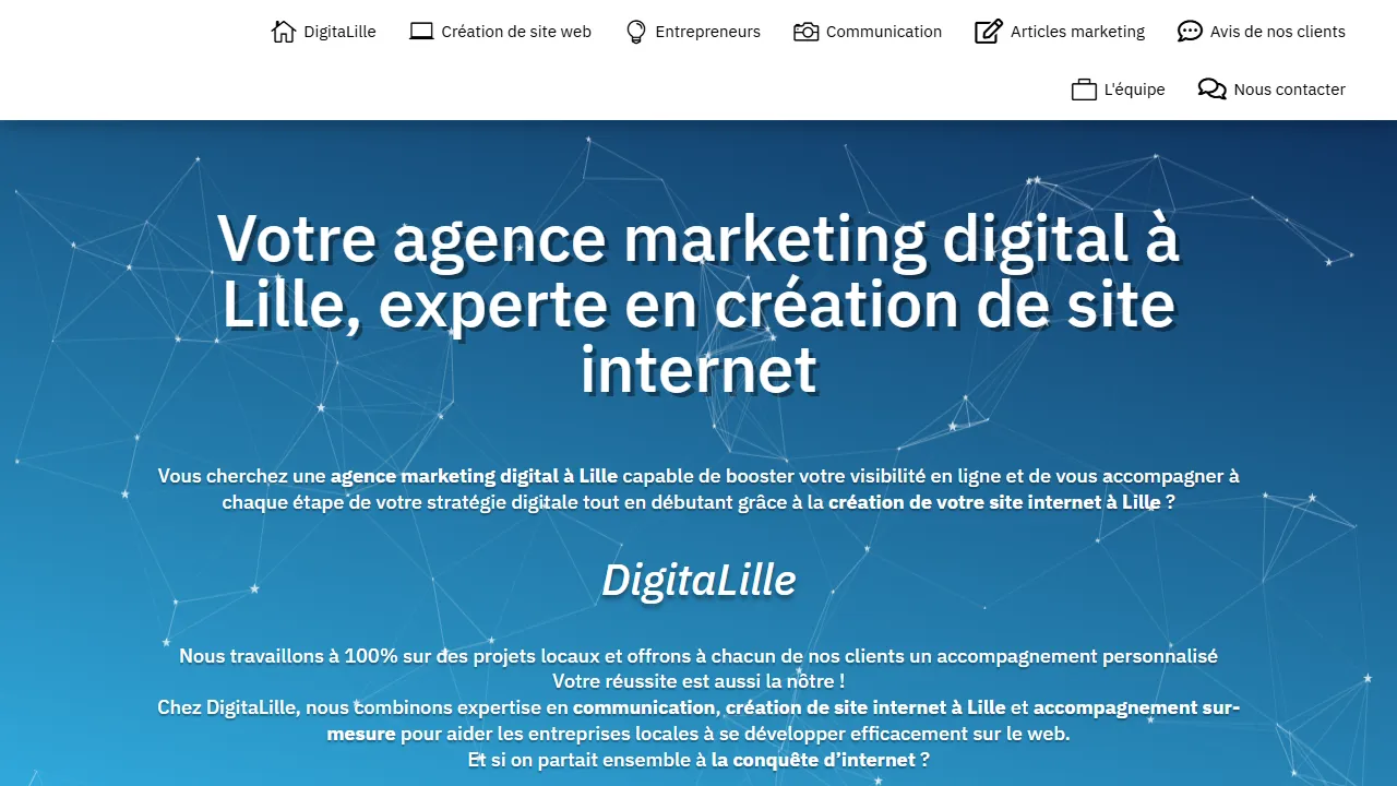 Screenshot of DigitaLille - Création site Internet