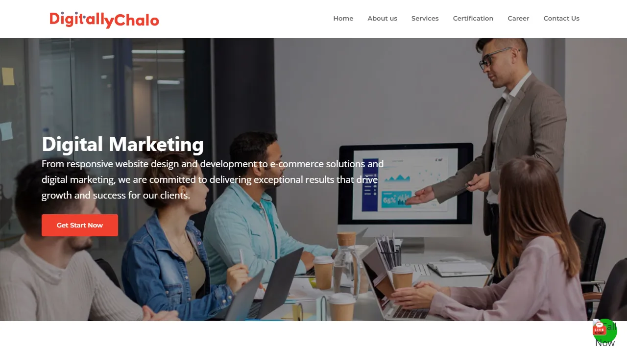 Screenshot of Digitallychalo | Best Digital Marketing Agency in Kolkata | Best Web Development Agency in Kolkata | Park Street