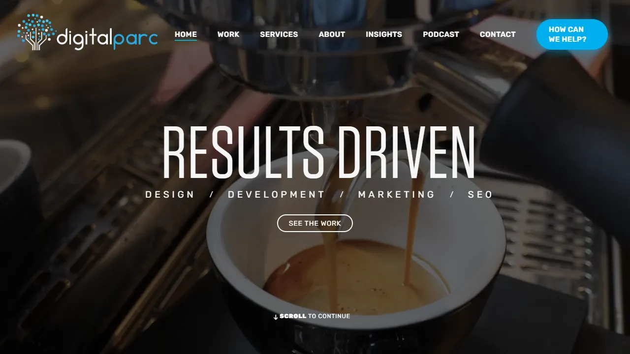 Screenshot of DigitalParc