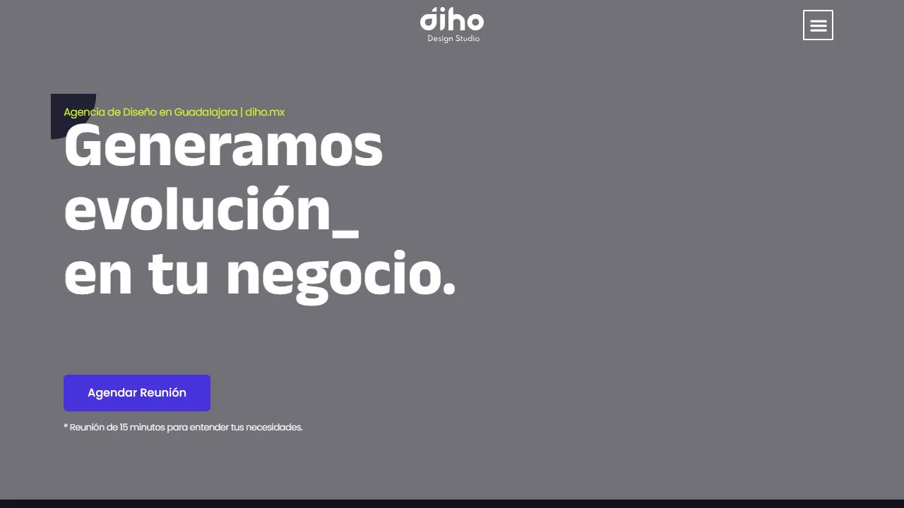 Screenshot of Diho | Agencia de Diseño