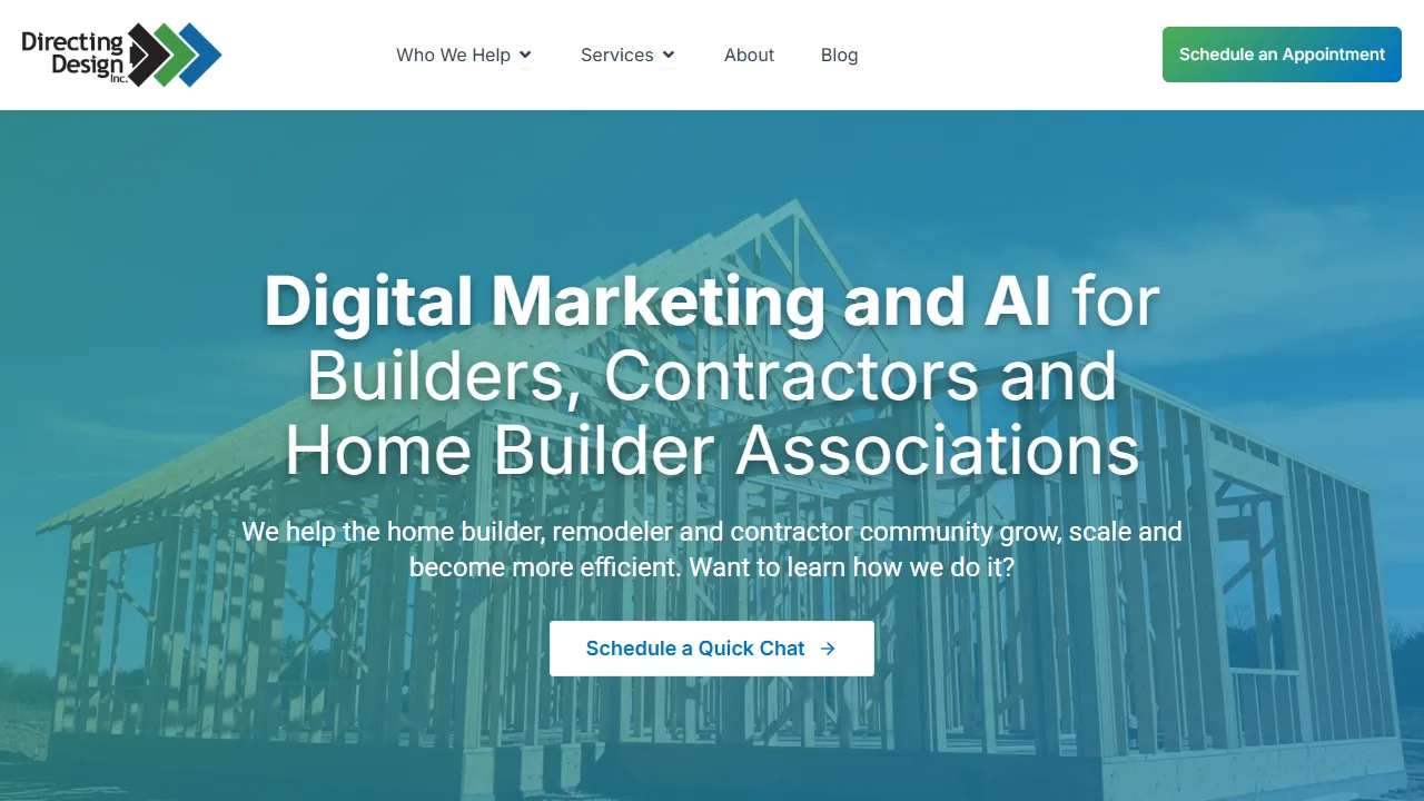 Screenshot of Directing Design, Inc.