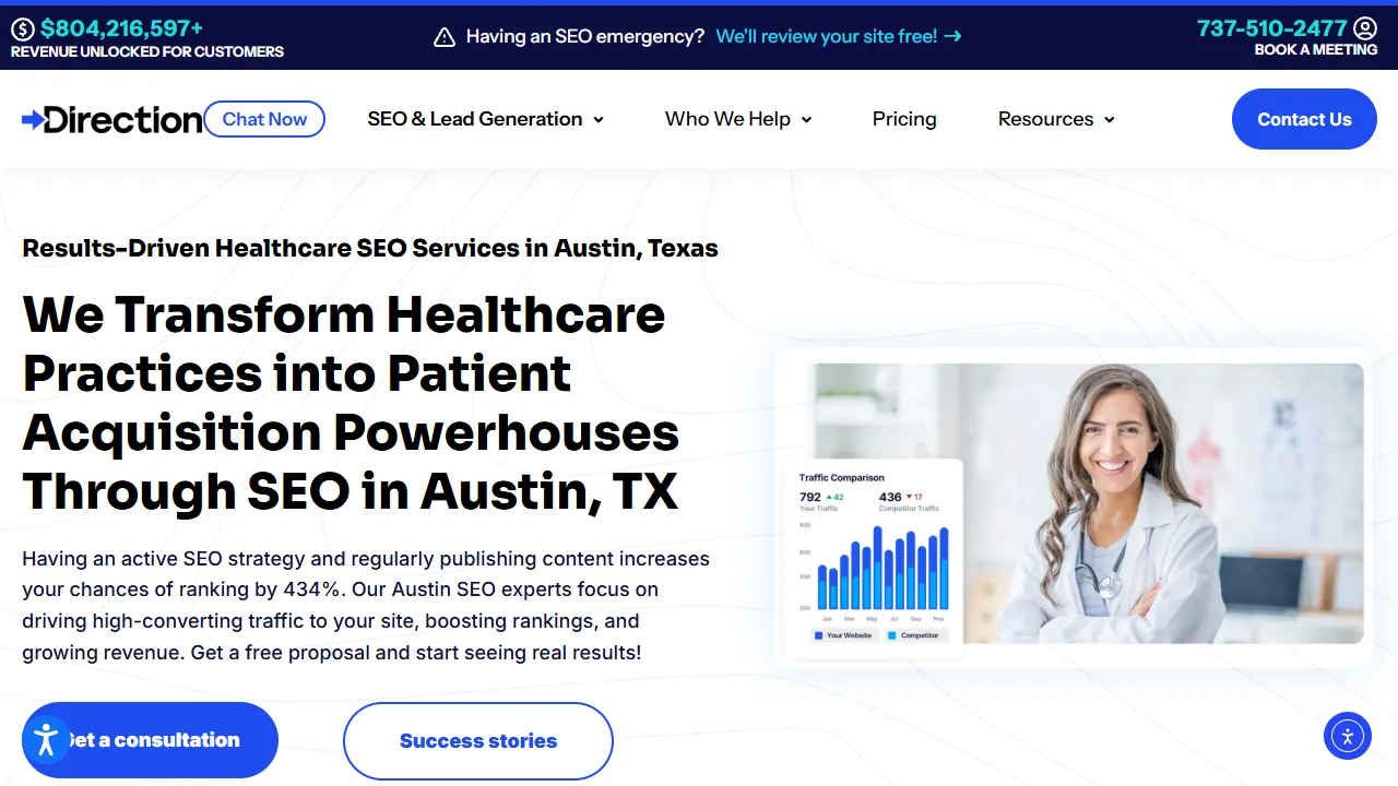 Screenshot of Direction