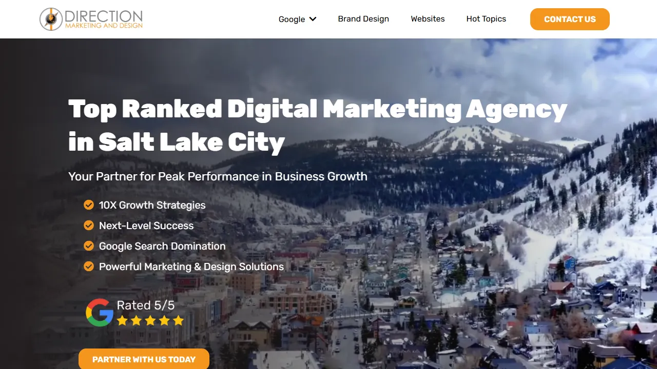 Screenshot of Direction Marketing and Design