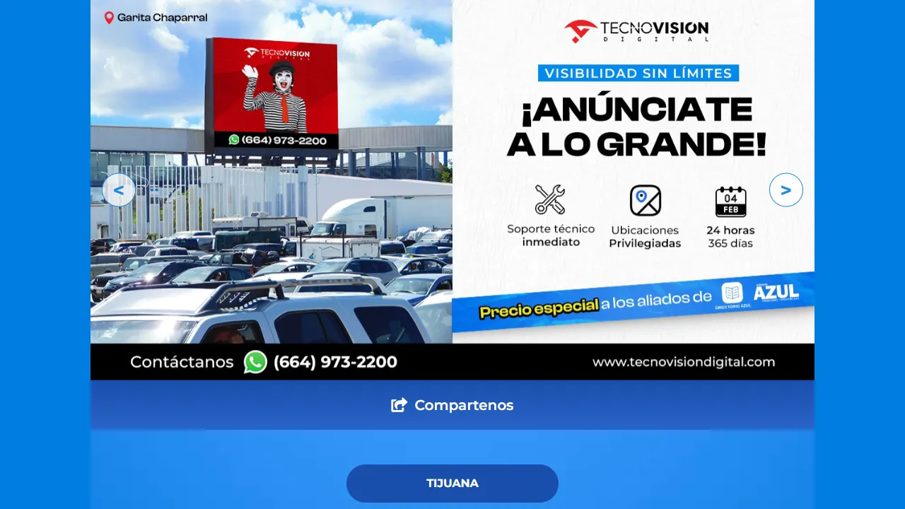 Screenshot of DIRECTORIO AZUL