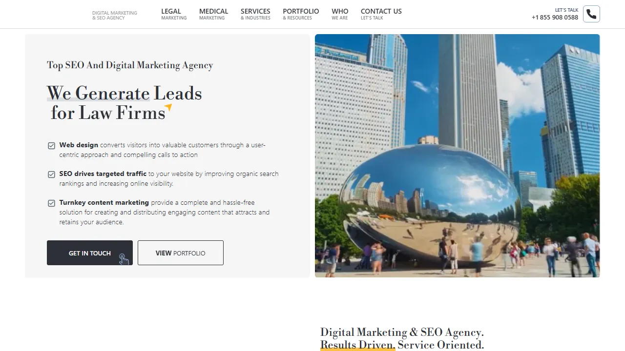 Screenshot of dNOVO - Digital Marketing & SEO Agency