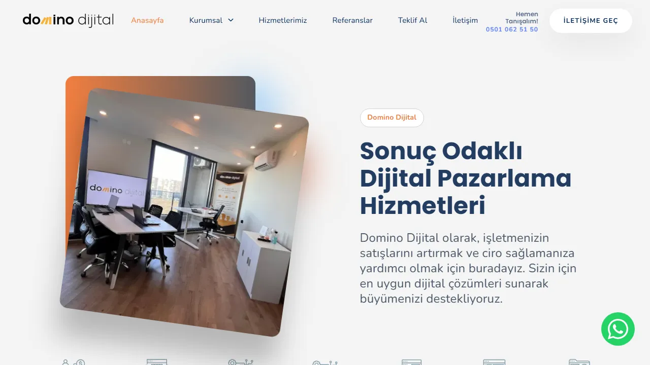 Screenshot of Domino Dijital ®| Bursa Reklam Ajansı Dijital Pazarlama Ajansı