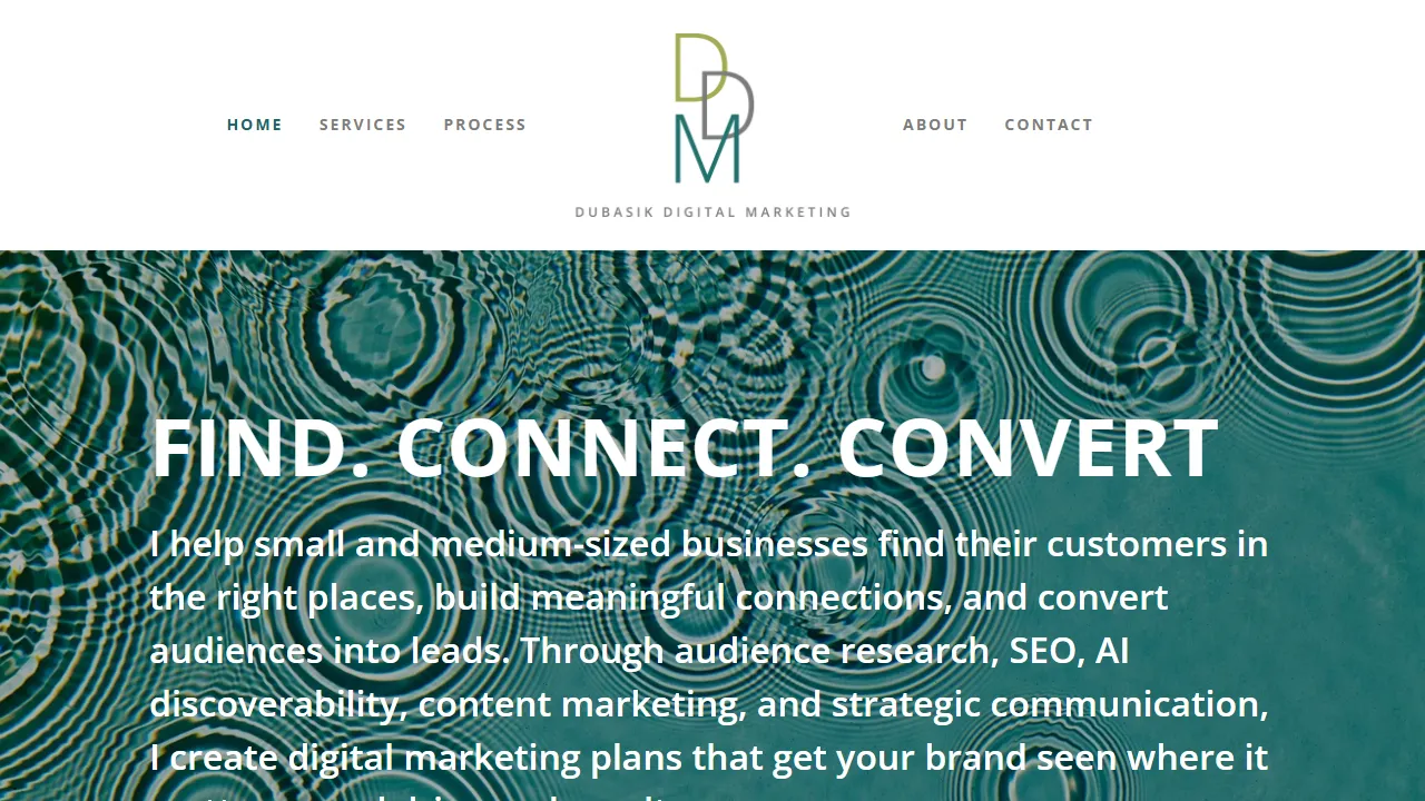 Screenshot of Dubasik Digital Marketing