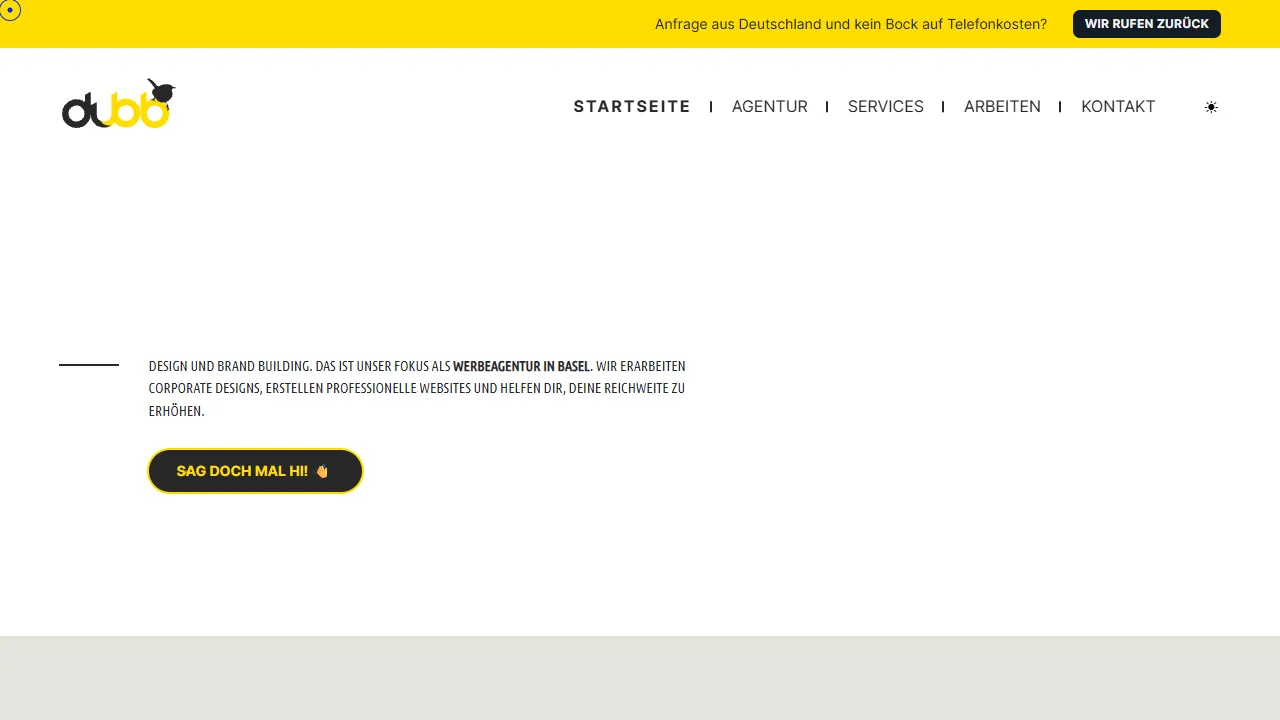 Screenshot of dubb AG