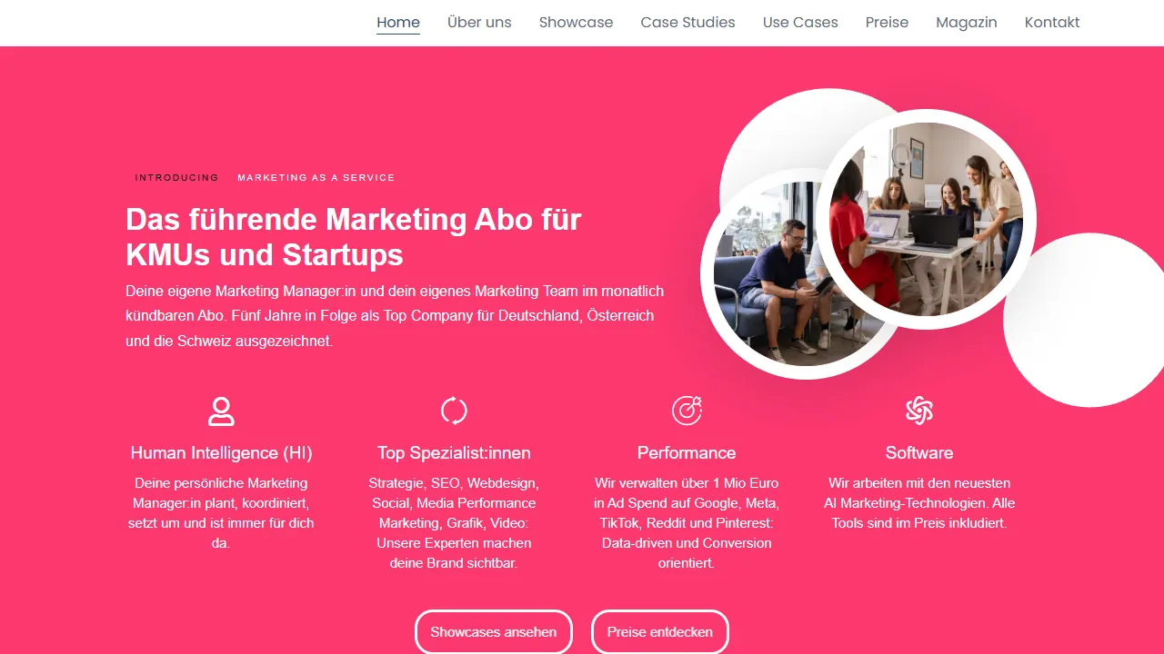Screenshot of Einfachmarketing