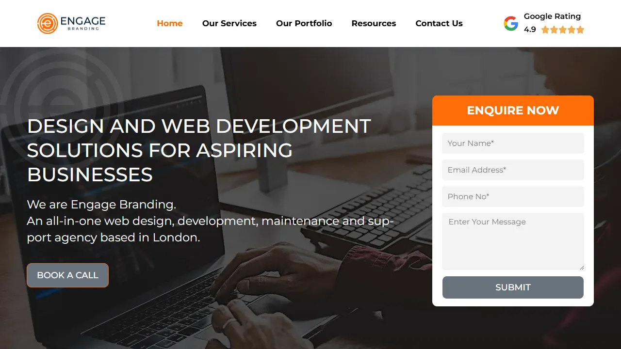 Screenshot of Engage Branding