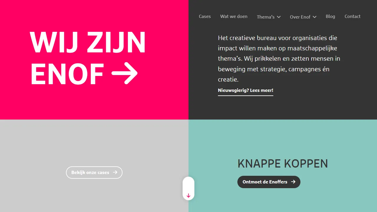 Screenshot of Enof creatieve communicatie