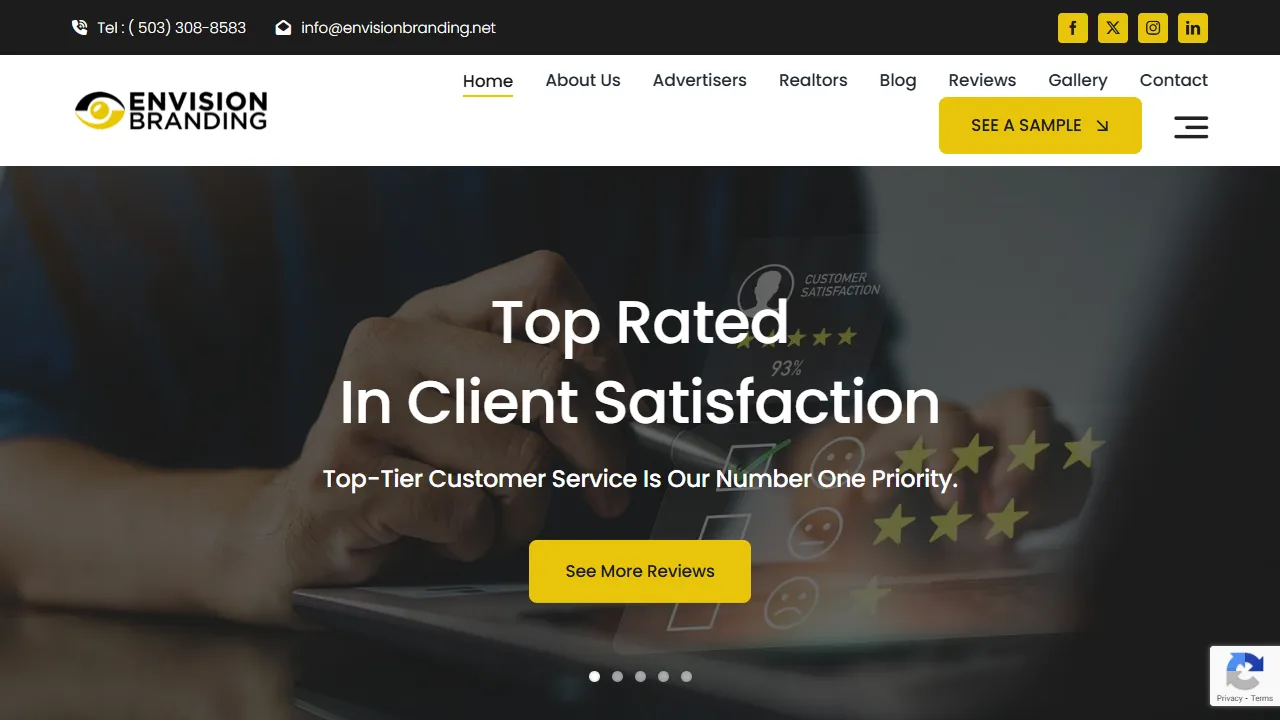 Screenshot of Envision Branding