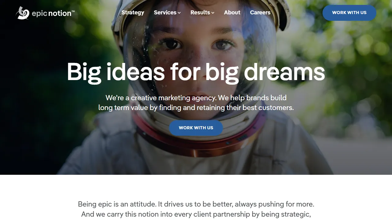 Screenshot of Epic Notion