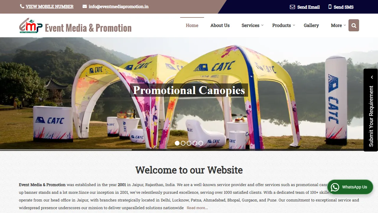 Screenshot of EVENT MEDIA & PROMOTION