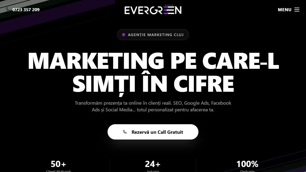 Screenshot of Evergreen Media