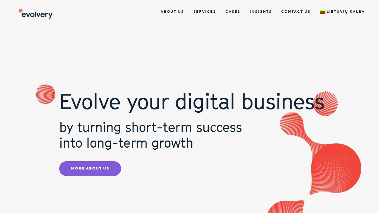 Screenshot of Evolvery