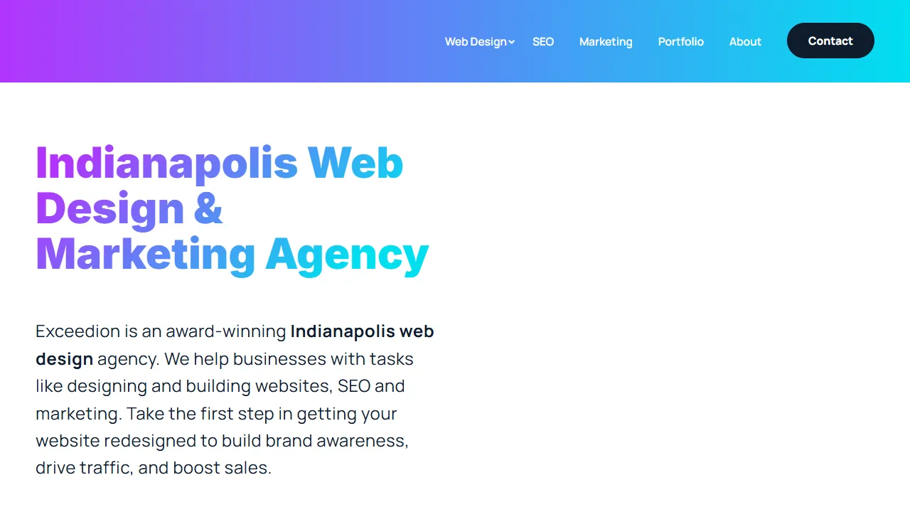 Screenshot of Exceedion, LLC