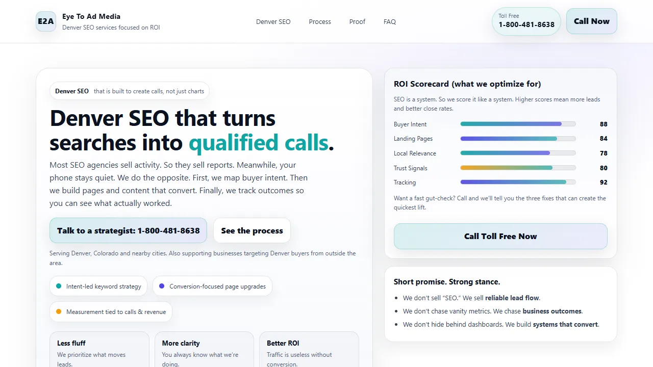 Screenshot of Eye To Ad Media