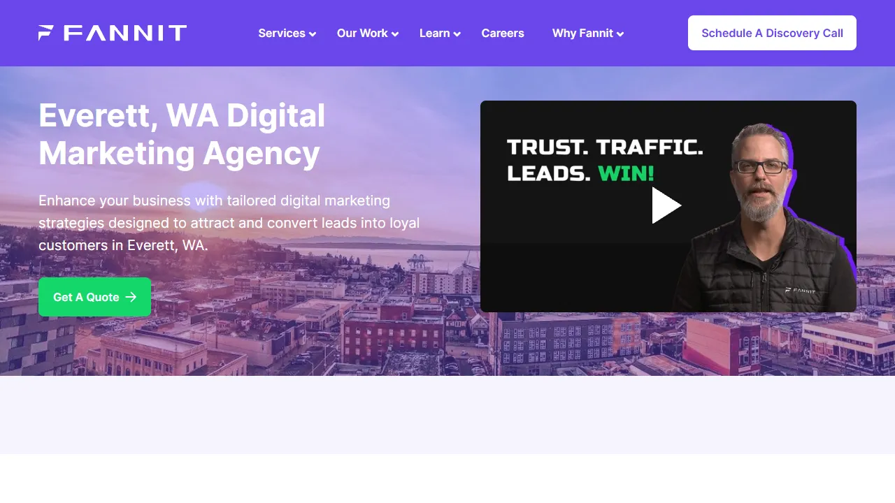 Screenshot of FANNIT Digital Marketing Agency