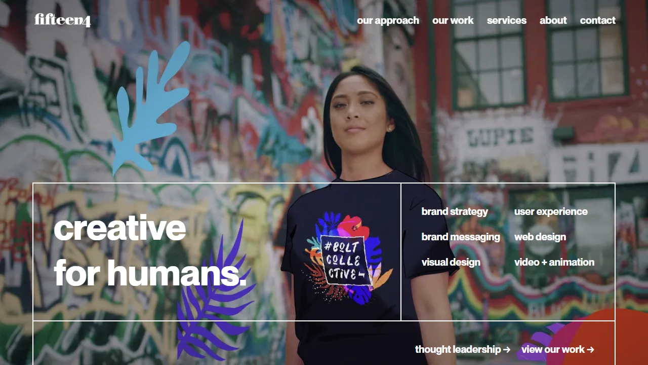Screenshot of Fifteen4 Creative Agency